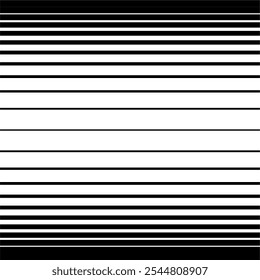 Simple stripe seamless pattern with Black and White colors vertical parallel stripes.Vector abstract background.