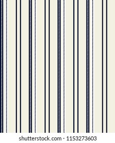 Simple stripe seamless pattern with blue,beige and white vertical parallel stripe.Vector pattern stripe abstract background.
