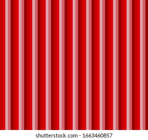 Simple stripe seamless pattern with Red tone colors vertical parallel stripes.Vector abstract background. Summer concept.