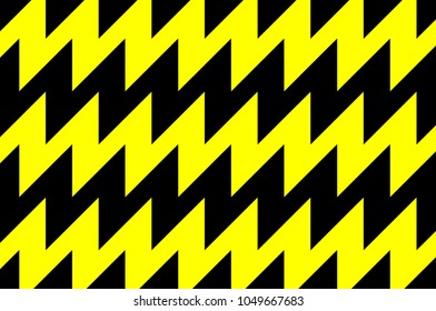 Simple striped background - black and yellow - vector pattern