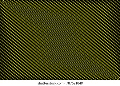 Simple striped background - black and yellow - scribble sketch vector pattern