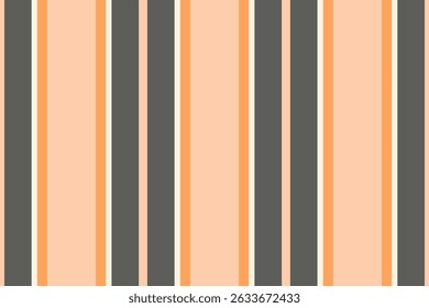 Simple striped pattern with vertical bars in peach, gray,  white. Clean, modern design suitable for backgrounds, textiles,  graphic projects.