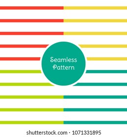 Simple stripes seamless pattern in four colors