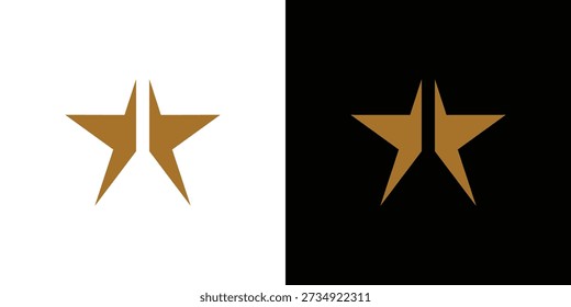 simple and strong star logo design