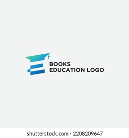 simple study online logo vector books