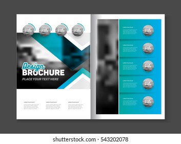 Simple style brochure cover