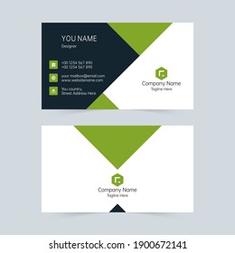 Simple style corporate vector business card