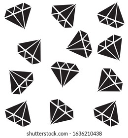 Simple Style Diamond vector illustration