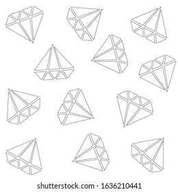 Simple Style Diamond vector illustration