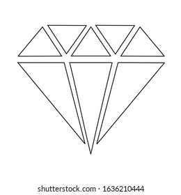 Simple Style Diamond vector illustration