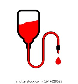 icono de perfusión de estilo simple sobre fondo blanco