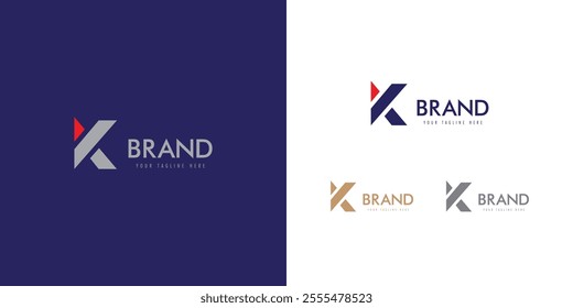 A simple style letter k logo. Logo template design for start up. vector logo template.