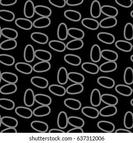 Simple style line graphic is created as seamless simple pattern on the black background. The pattern would be useful for background design, wallpaper or banner.
