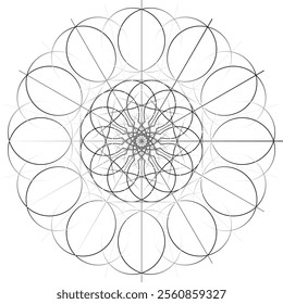 Simple Style mandala design coloring book page vector design.White background 