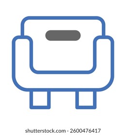 Simple Style Sofa Icon, Interior Modern Element