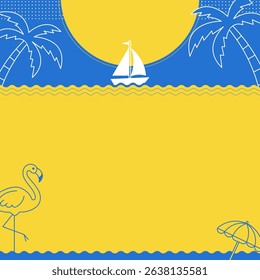 a simple style of summer background
