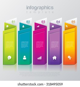 Simple stylish 4 step label multicolor infographics mockup template. Infographic background concepts collection.