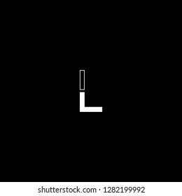simple but stylish abstract l logo