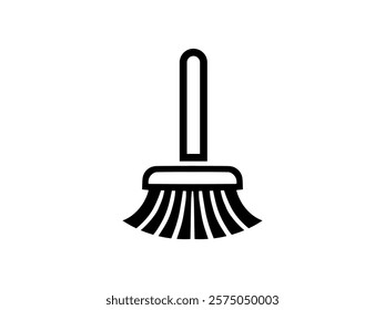 Simple and Stylish Cleaning Broom Vector for Cleaning Services and Branding