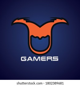 Simple and stylish gaming logo