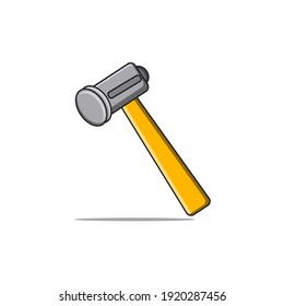 Simple stylish hammer design on isolated white background. hammer design for your website design logo, app, UI. Vector illustration, EPS10