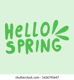 Simple and stylish modern colorful illustration, vector hand drawn elements, doodles, lettering, phrase