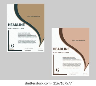 Simple, stylish and modern flyer design. suitable for flyer, brochure, cover and other design. Vector illustration.
