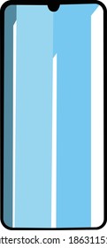 diseño de teléfono simple y elegante con marco negro