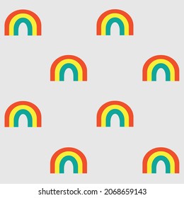 Simple stylish seamless pattern. Bright iridescent elements on a light neutral background. Collection of geometric backgrounds for websites, posters, clothing, scrapbooking or greeting card. EPS 10
