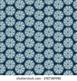 Simple and stylish vector seamless pattern with dahlia flowers. Wallpaper and background with a repeating pattern. Fashionable print for textiles and paper.