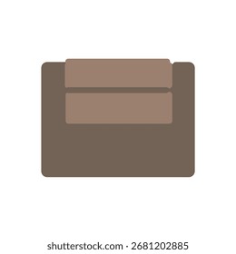 Material de ilustración de billetera con estilo simple