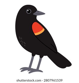 Simple stylized cartoon red