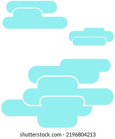 Simple stylized cloud,use this as a template and feel free to apply it in your designs
