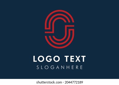 Simple stylized letter o logo template