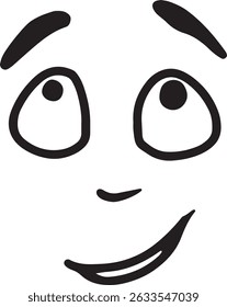 A simple, stylized outline of a human face.