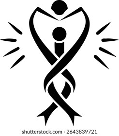 Simple stylized representation of a likely complex design in vector format