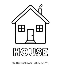 Simple suburban house line