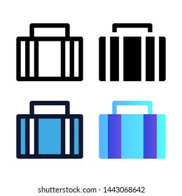 simple suit case icon Vector Template Flat Design