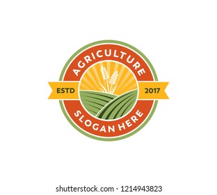 simple and suitable graphic for vintage country corp farm vector logo design inspiration