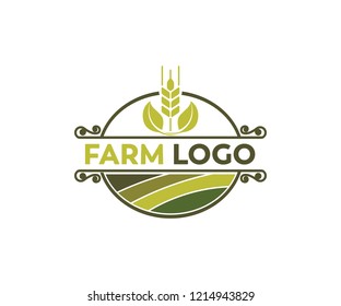 simple and suitable graphic for vintage country corp farm vector logo design inspiration