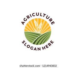 simple and suitable graphic for vintage country corp farm vector logo design inspiration