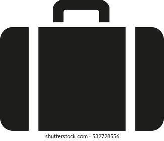 Simple suitcase bag icon