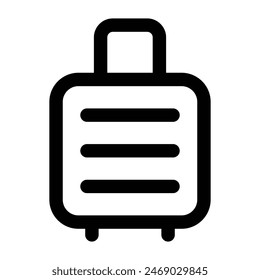 Simple Suitcase icon. The icon can be used for websites, print templates, presentation templates, illustrations, etc