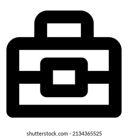 simple Suitcase icon design, editable stroke. best used for web, banner, flayer or application. vector illustration EPS 10 File Format