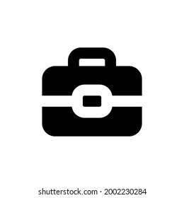 simple suitcase icon or logo and  Vector illustration isolated on a white background. Premium quality for mobile apps, user interface, presentation, and website. pixel perfect icon