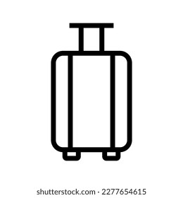 Icono de maleta simple. Iconos de equipaje de viaje. Embalaje. Vector.