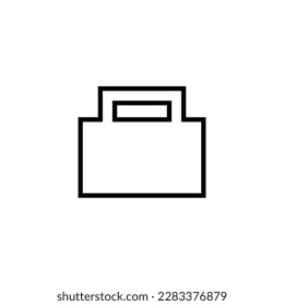 Icono de línea aislada de maleta simple. Trazo editable. Se puede usar para sitios web, tiendas, banners, volantes