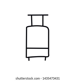 Simple suitcase line icon. Stroke pictogram. Vector illustration isolated on a white background. Premium quality symbols. Vector sign for mobile app and web sites.