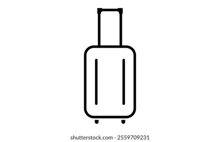 simple suitcase logo icon vector 