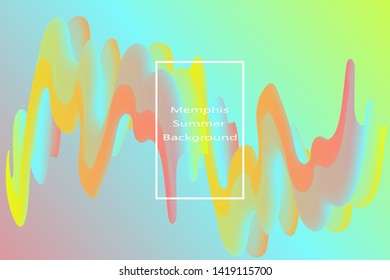 simple summer background template with modern design and abstract motif, colorful with gradient colors, beautiful and elegant. Eps 10.